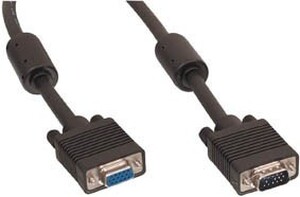 N-CABLE-178/10 VGA-kabel han/hun, HQ, 10,0 meter