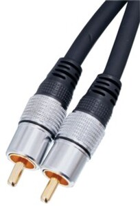 N-HQSS3471/2.5 Digital Phono/RCA kabel, 2,5m, sort