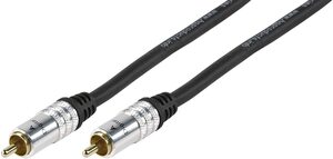N-HQAS3471-5 Digital Phono kabel, sort, 5,0 meter/75ohm