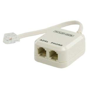 N-CMP-ADSLSPLIT1 ADSL splitter, telefon og Internet