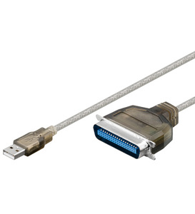 N-CABLE-144 USB -Parallel printer kabel, 1,8 m.