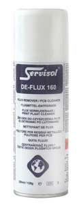 BN204052 Rensespray til kontakter på printplader 200ml De-Flux 160 SERVISOL