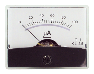 BN204234 Måleinstrument med spejlskala 0-100UA DC