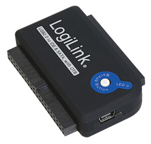 AU0006 SATA + IDE Harddisk Adapter, USB 2.0 til 2.5" + 3.5", OTB
