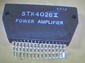 STK4026II POWER AMP 1x25W 8ohm 26V 0,4% 15-pin