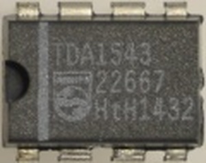 TDA1543 IC 16bit DAC DIL-8
