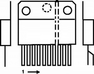 TDA1552Q TDA1552Q - POWER AMP 2x22W 4ohm 18V btl