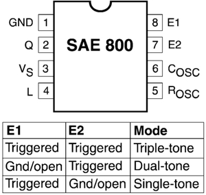 SAE800G Three Tone Chime DSO8