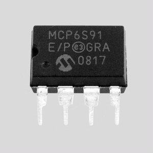 MCP6S91-E/P PG-Amp 1Ch G:1-32 18MHz DIP8