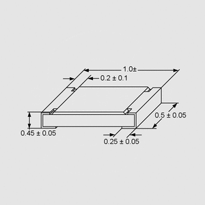 CR0402E270-1 SMD Resistor 0402 1% 270R Taped Chip Dimensions