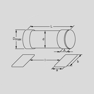 SMM0204E002,0-1 MiniMelf Resistor 0204 1% 2R0 Abmessungen