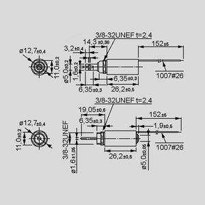 ITS-LZ1335D-12 Solenoid Cylindric 1335 D - 12V ITS-LZ1335_<br>Dimensions