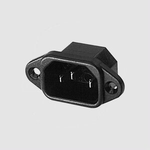 GSD336-4,8 IEC C14 Power Connector Spacing=36mm 4,8mm