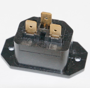 GSD4-6,3 IEC C13 Power Jack, Spacing=40mm 6,3mm