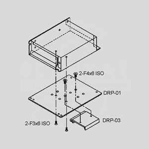 DRP-01 Mounting Plate for MeanWell SPS DRP-01 With DRP-03