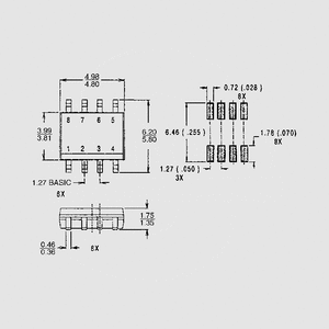 IRF7303QPBF 2xN-Ch 30V 4,9A 2,0W 0,05R SO8 SO8