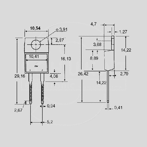 DSI30-16A Si-Rectifier 1600V 30A TO220AC TO220AC