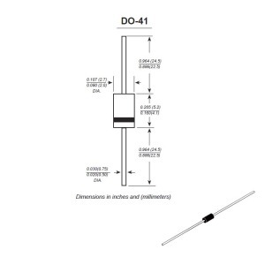 SR106 Schottky Diode 60V 1A DO41