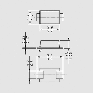 SS12L SMD Schottky 20V 1A Sub-SMA DO219AB/Sub-SMA