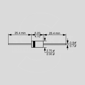 1N4742A Zenerdiode 1W, 12V, DO41 DO41