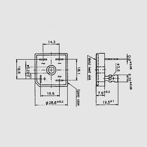 KBPC2510 Bridge Rect. 25A 700V(RMS) Flat FB25_