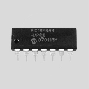 PIC16F687-I/P 2Kx14 Flash 18I/O 20MHz DIP20