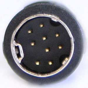 W11571 Mini-DIN Plug 9-Pole