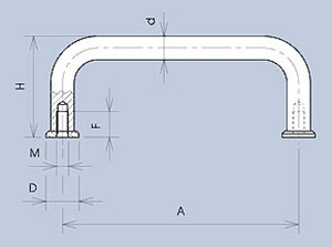 MENTOR 270.4 Forkromet stålhåndtag MENTOR, 180mm