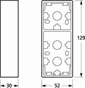 1017037829 Fuga underlag 2,5 modul, HVID