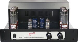 BN206133 Dynavox VR-70E II Phono rørforstærker, chrom - tube amp