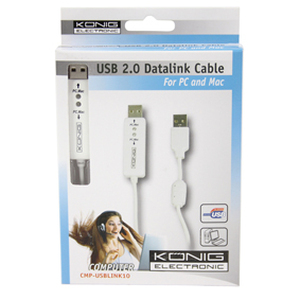 N-CMP-USBLINK10 KÖNIG USB DATALINK KABEL FOR MAC OG PC 2m