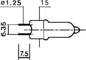 LAMP100MMF Vellemann JDC halogenpære - 75W / 230V, GY6,35