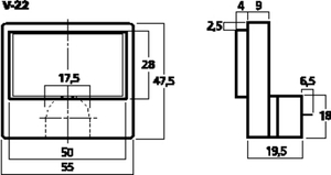 V-22 VU-meter 291050 Produktbillede