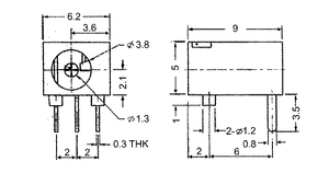 K37212 DC  1,3/3.5 PCB for print