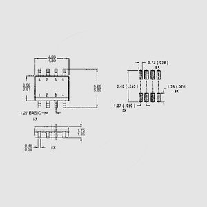 SI4812BDY-E3 N-Ch 30V 9,5A 2,5W 0,016R SO8 SO8