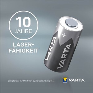 W48050 6V Varta Lithium Batteri, 170mAh, V28PXL