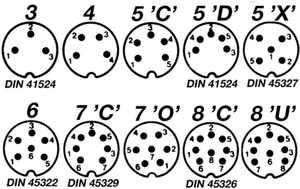 0132 04 DIN Kabelstik Bajonet 4-Pol HAN