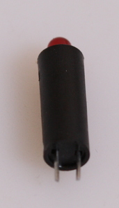 KVD-03-130/R LED-Spacer 13mm/3mm MED RØD LED Pose med 100 stk.