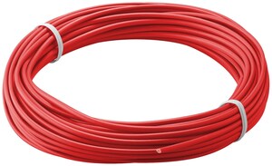 W55044 Wire LIY-V, 0,14mm², rød, 10m