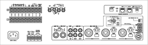PA-1120 PA-forstærker 5 zoner Bagside
