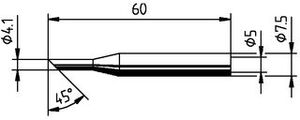 ERSA-172LD Soldering Tip MTIP25 Spade 4,1mm