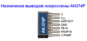 AN374P 1 W Audio Power Amplifier Circuit PIN-7