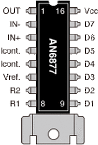 AN6877 7-Dot LED Driver Circuits DIP-16