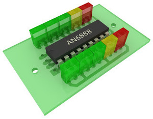 AN6888 Dual 5-Dot LED Driver Circuit DIP-18