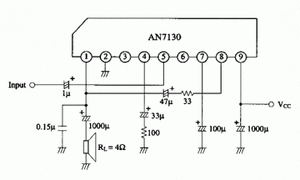 AN7130 4.2W Audio Power Amplifier PIN-9