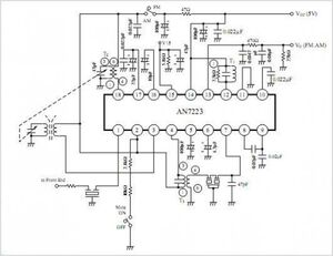 AN7223 AM Tuner, FM/AM IF Amplifier DIP-18