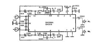 BA3516 3V dual pre/power amplifier DIP-16