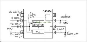 BA1604 PLL tone decoder DIP-8