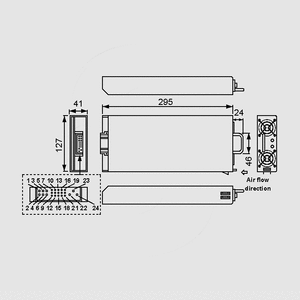 RCP-MU Control/Monitor Unit f. RCP-1000 Dimensions and Terminal Pin Assignment