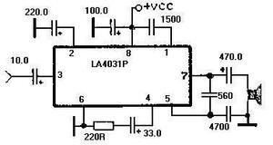 LA4031P 1-3W AF Processor DIP-8+A